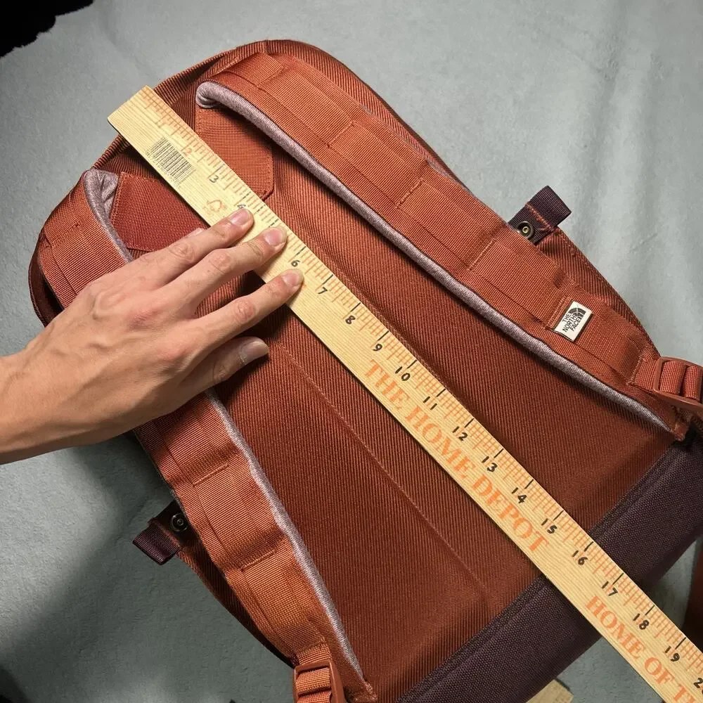 The North Face Crevasse Large 25L Backpack Daypack Orange Hiking Camping 18x11x9
